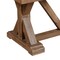Homeroots 84" Natural Solid Wood Trestle Base Dining Table 606258 - alternate 2