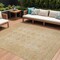 Homeroots 10' X 14' Beige And Rust Floral Medallion Washable Indoor Outdoor Area Rug 615943 - alternate 1