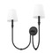 Z-Lite Jisele Matte Black 2 Light Wall Sconce 4505-2S-MB - alternate 2