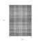 Homeroots 9' X 12' Gray Black And Ivory Plaid Washable Indoor Outdoor Area Rug 596343 - alternate 2