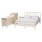 Baxton Studio Braith Farmhouse Ivory Spindle Wood King Size 4-Piece Bedroom Set 258-14207-14249-14247-14209-ZORO - alternate 1