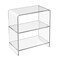 Homeroots 25" Clear Plastic Two Tier Bookcase 389577 - alternate 1