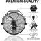 Edendirect 20 inch 3 Speed High Velocity Black Indoor Outdoor Wall Mount Fan, 4650 CFM, 3 Blade ZR-HIFANXWALLMOUNT20X2 - alternate 2