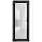 Vdomdoors Front Exterior Prehung FiberGlass Door Frosted Glass / Manux 8102 Matte Black / Office Commercial a MANUX8102EXD-BLK-W30 x H80-LH - alternate 1