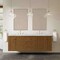 James Martin Vanities Laurent 72" Double Vanity, Honey Oak w/ 3 CM Ethereal Noctis Silestone Top 545-V72-HNO-3ENC - alternate 2
