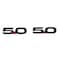 Ford For Mustang 50 With Right and Left Side 50 Emblems Black 5 Red Point Black 0 M-1447-M50AB - alternate 1
