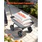Vevor Garden Dump Cart 800lbs Poly Dump Cart with Storage Fence and Swivel Wheels TC4270C - alternate 2