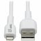 Eaton EATON USB-A To Lightning Sync/charge Antibacterial Cable M/m, Mfi M100AB-03M-WH - alternate 1