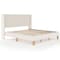 Martha Stewart Maisie King Upholstered Platform Bed, Wingback Headboard and Cushioned Siderails TW-3WDB0032BC-K-OWH-MS - alternate 2