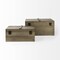 Homeroots Set of Two Brown Solid Wood Box With Lid, 2PK 392592 - alternate 2