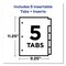 Avery Big Tab Insertable One-Pocket Plastic Dividers, 5-Tab, 11.13 x 9.25, Assorted, 1 Set 07714 - alternate 2
