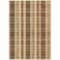 Homeroots 9' X 12' Wheat Ivory And Brown Plaid Washable Indoor Outdoor Area Rug 614027 - alternate 2