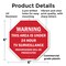 Signmission Warning This Area Is Under 24 Hour, 6 Inch X 6 Inch, Plastic Sign OC-P-6-2 - alternate 2