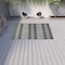 Homeroots 9' X 12' Blue and Gray Striped Stain Resistant Indoor Outdoor Area Rug 531649 - alternate 2