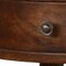Homeroots 22" Chestnut Solid Wood Round One Drawer Nightstand 722531 - alternate 2