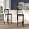 Flash Furniture Black Ladder Stool-Burg Seat, PK2 2-XU-DG697BLAD-BAR-BURV-GG - alternate 2