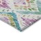 Homeroots 8' Teal Blue Green And Purple Round Geometric Washable Indoor Outdoor Area Rug 603486 - alternate 2
