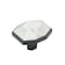 Amerock Carrione 1-5/8 inch 41mm Length Marble White/Black Bronze Cabinet Knob BP36638MWBBR - alternate 1