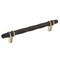 Amerock London 6-5/16 in 160 mm Center-to-Center Black Bronze/Golden Champagne Cabinet Pull BP36650BBRBBZ - alternate 1
