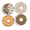 Ashley Productions Non-Magnetic Mini Whiteboard Erasers, DonutFetti, 8PK 78009 - alternate 2