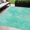 Homeroots 5' X 8' Teal Blue And Aqua Nautical Washable Indoor Outdoor Area Rug 581750 - alternate 1