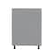Cambridge Radiance 30in W x 24in D x 34.50inH Ready to Assemble Slab Drawer Base Kitchen Cabinet in Matte Grey SA-DB30-MG-KIT - alternate 1