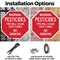 Signmission Warning Pesticides Fire Will Cause, 6 inch X 6 inch, Plastic Sign, 2PK OC-P-2PACK-6-341 - alternate 2