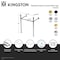Kingston Brass Stainless Steel Console Sink Legs, Polished Nickel VPB34256 - alternate 2