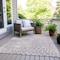Homeroots 10' X 14' Lilac And Ivory Geometric Washable Indoor Outdoor Area Rug 595090 - alternate 2