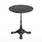 Flash Furniture Commercial All-Weather 24" Black Faux Marble HPL Tabletop with Black Bistro Base ST-RD24-BKMAR-SDAT2222-GG - alternate 2