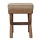 Homeroots 22in Beige and Brown Linen and Solid Wood Upholstered Bench 723436 - alternate 2