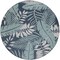 Homeroots 8' Navy Blue And Ivory Round Floral Indoor Outdoor Area Rug 572837 - alternate 2