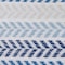 Homeroots Set of Two 18" X 18" Blue Beach Chevron Cotton Zippered Pillow, 2PK 535266 - alternate 1