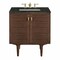 James Martin Vanities Amberly 30" Single Vanity, Mid-Century Walnut, w/ 3 CM Phantome Eclos Top 670-V30-WLT-3PHT - alternate 1