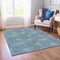Homeroots 3' X 5' Denim Blue Navy Blue And Ivory Polka Dot Washable Indoor Outdoor Area Rug 614659 - alternate 2