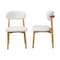 Baxton Studio Wattsu Boucle Upholstered Dining Chair Set of 2 261-2PC-14268-ZORO - alternate 2