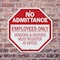 Signmission No Admittance Employees Only Vendor, 10 inch X 10 inch, Aluminum Metal Signs, 2PK OC-A-2PACK-10-74 - alternate 2