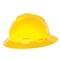 Msa Safety V-Gard Slotted Full Brim Hard Hat, Fas-Trac III Suspension, Type I, Class E, Yellow 475366 - alternate 1