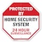 Signmission Protected By Home Security System 2, 6 Inch X 6 Inch, Plastic Sign OC-P-6-3 - alternate 1