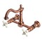 Kingston Brass Two-Handle Wall Mount Bridge Kitchen Faucet, Antique Copper KS126PXAC - alternate 1