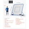 Vevor Soccer Rebounder Net 7 x 4 ft Quick-Switch Angle Soccer Goal Rebounder DKS-74b - alternate 2