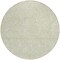 Homeroots 8' Artichoke Green And Ivory Round Floral Washable Indoor Outdoor Area Rug 594601 - alternate 2