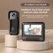 Wrightmaster Wired Plug-in Doorbell Camera with Chime, Audio Recording, Night Vision, Black ZR-601 - alternate 2