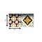 Homeroots 7" x 7" Snowflake and Diamond Peel and Stick Removable Tiles 400492 - alternate 2