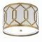 Jonathan Y Hex 2-Light 12.5 in. Metal LED Flush Mount, Brass Gold JYL3501A - alternate 2