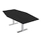 Skutchi Designs 6 Person Conference Table With Power Unit | 6' Hexagon Table | Harmony Series HAR-HEX.IR-48X72-T-U999ST19-NA - alternate 1