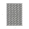 Homeroots 3' X 5' Black And Ivory Geometric Washable Indoor Outdoor Area Rug 594977 - alternate 2