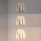 Jonathan Y Gigi 11.5" Modern Glam Metal Adjustable Dimmable Stripe Cage Integrated LED Pendant, Black/Gold Paint JYL7149A - alternate 2