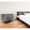 Homeroots 21" Gray Iron and Wood Two Drawer Nightstand 491590 - alternate 2