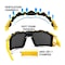 Interstate Safety Full-Seal Safety Glasses with Smoke Mirror Lens and Removable EVA Foam Gasket, Yellow, 10PK 40255-BX - alternate 2